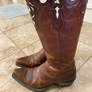 Over the knee cowboy boots